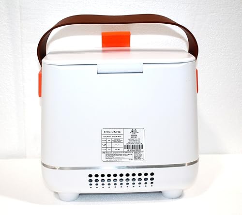 Miniatura 5 de Frigidaire EFMIS308 - Mini nevera portátil para bebidas con apertura superior, capacidad para 6 latas o 4 L, asa de transporte similar al cuero,