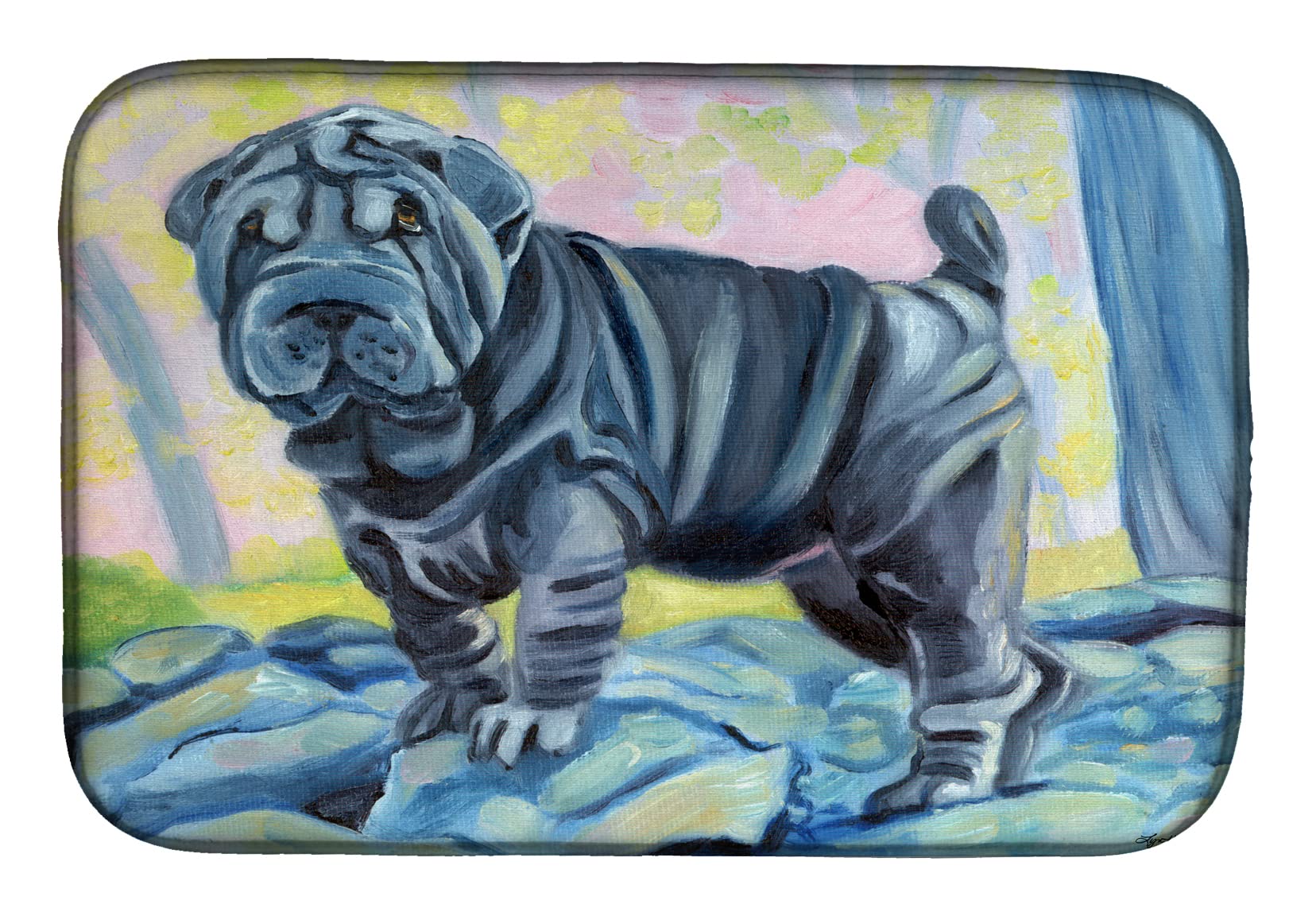 Tappetino Scolapiatti Decorativo Caroline's Treasures Con Boykin Spaniel - 35,6 X 53,3 Cm, Assorbente, Multicolore