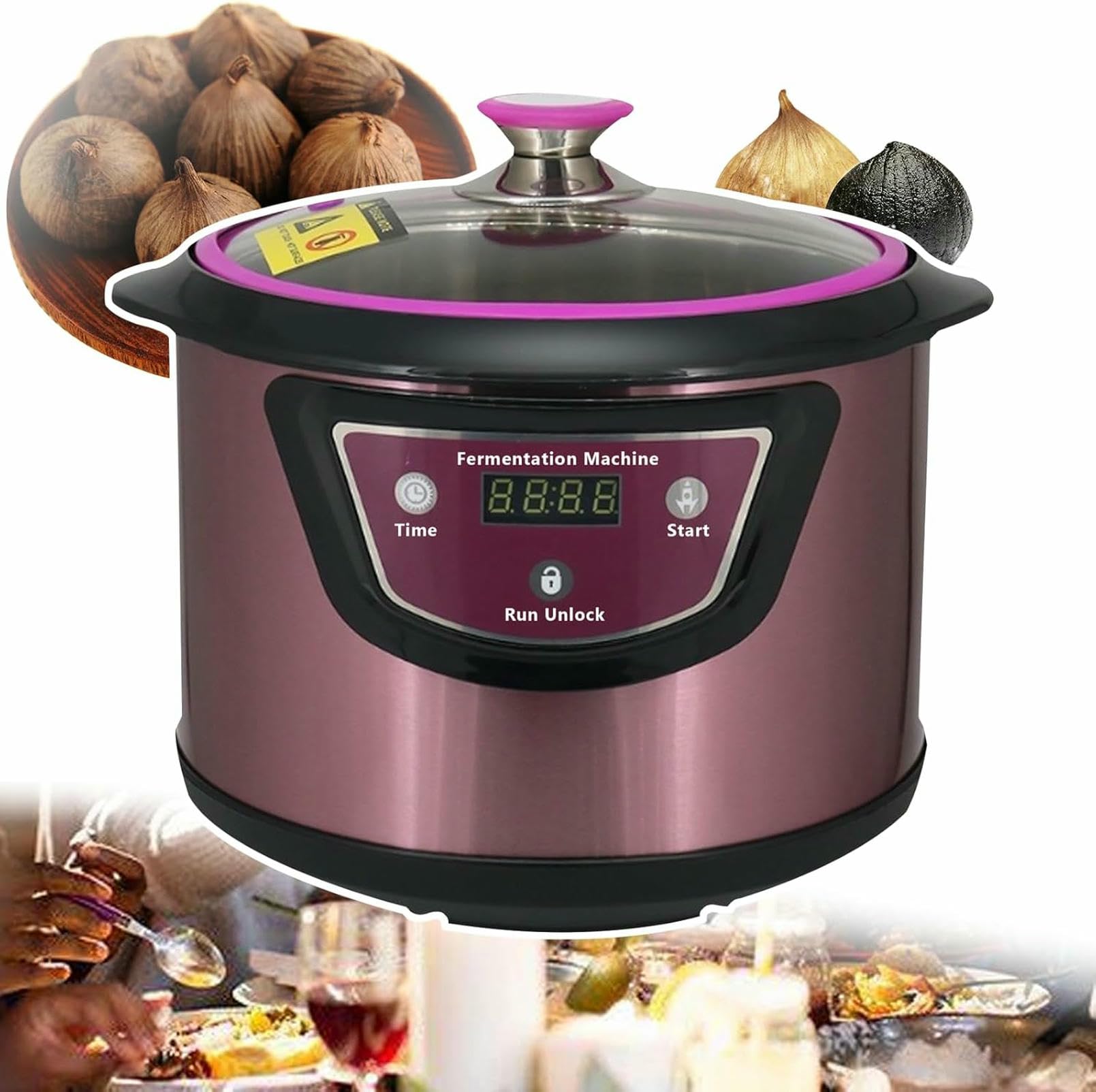 6L Fermentor Do Czarnego Czosnku Elektryczna Inteligentna Maszyna Do Fermentacji Automatyczny Garnek Zymosis Natto Ekspres Do Jogurtu