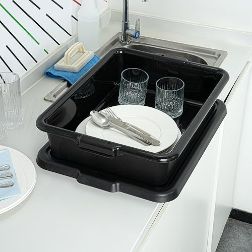 Miniatura 6 de Restaurantware -Solo bañera RW Clean 21.25 pulgadas x 15.7 pulgadas bañera de autobús, 1 caja de autobús regular - Tapa se vende por separado, con