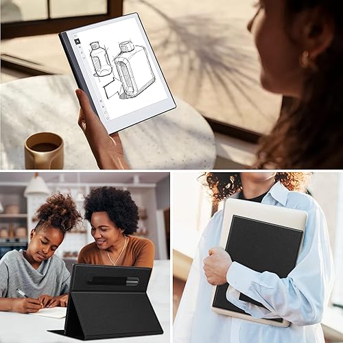 Miniatura 6 de KuRoKo Funda para tableta Remarkable 2, delgada, ligera, con soporte para bolígrafo para tableta de papel Remarkable 2 de 10.3 pulgadas, lanzada en
