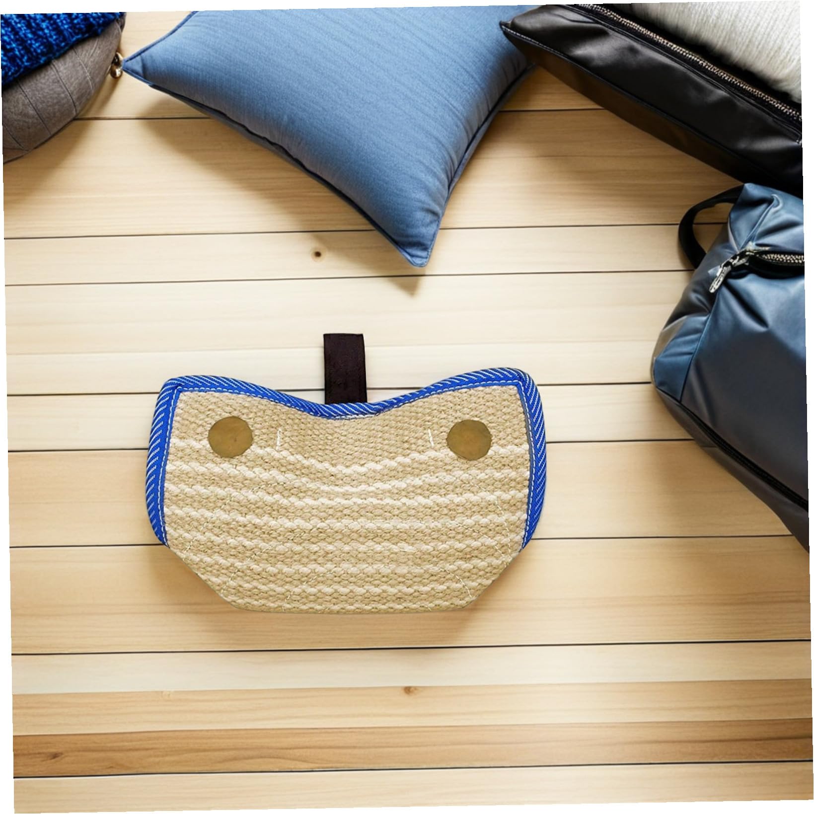 TOYANDONA Almohada Masticable para Entrenamiento De Mordida para Perros Juguete De Yute Resistente para Tirar y Aflojar para Entrenamiento De Cachorros y Perros Pequeños Medianos