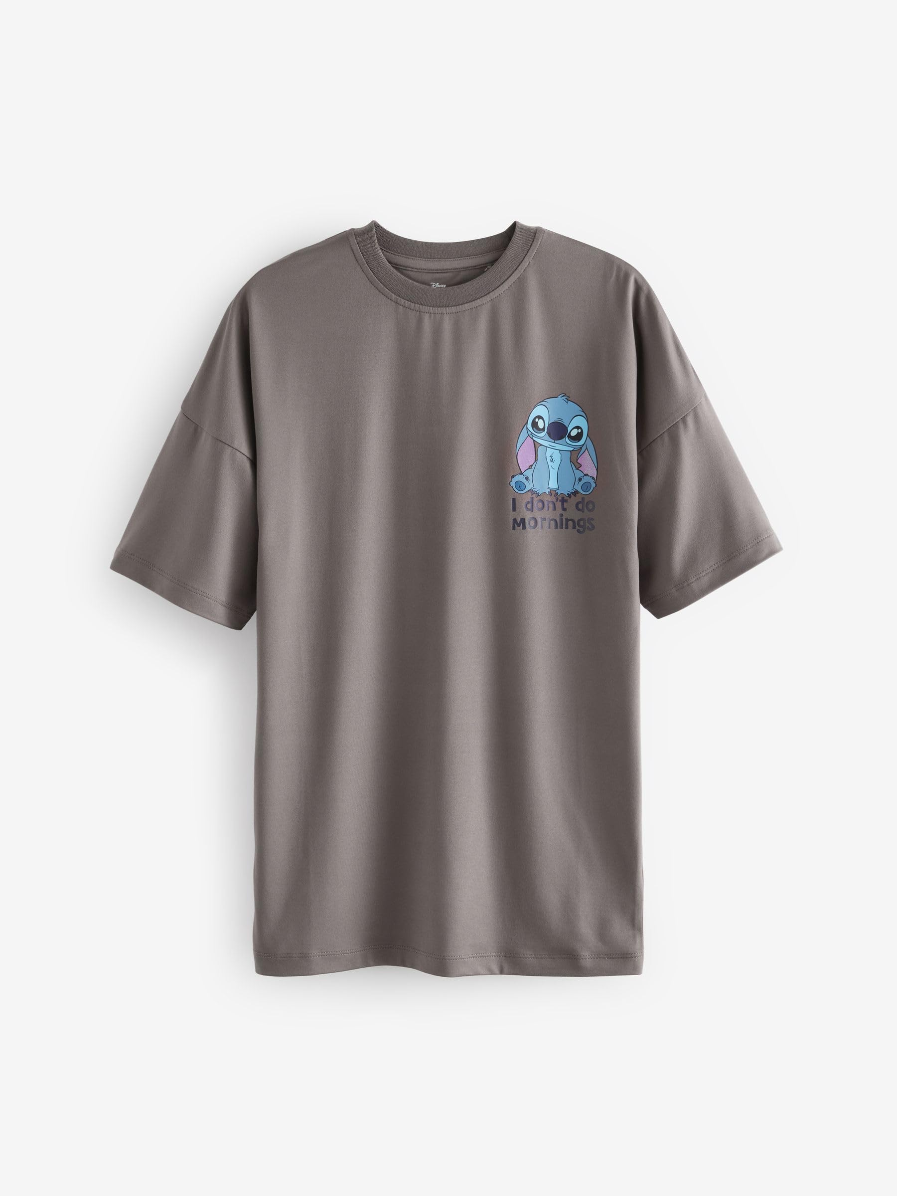 NEXT Ragazza Confezione da 2 Completi Notte Lilo & Stitch | Bambino, con stampe con licenza di Lilo & Stitch in una silhouette squadrata e un colletto girocollo