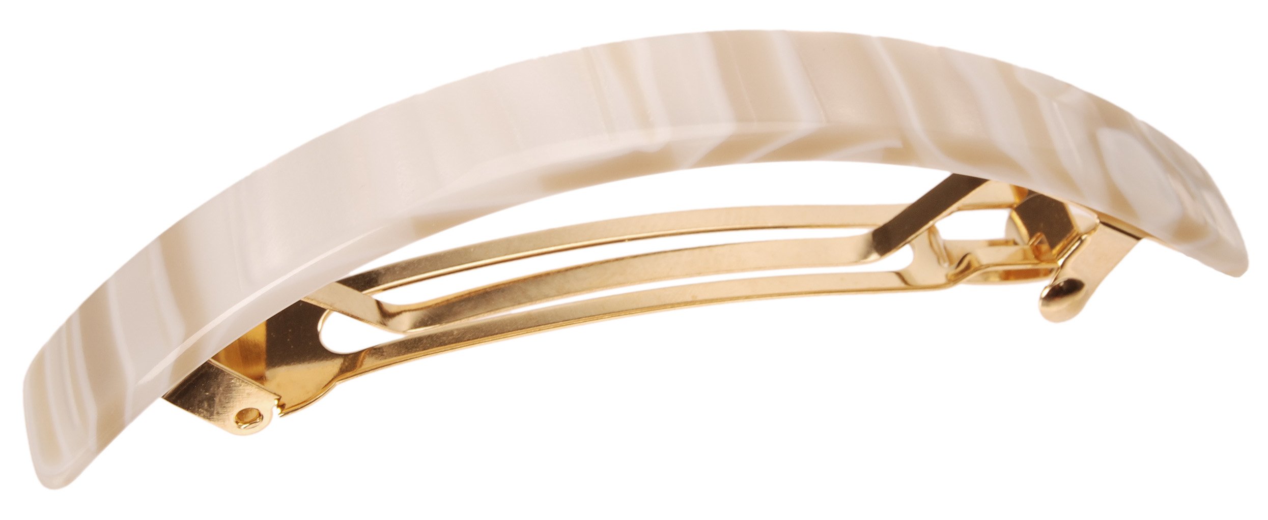 France Luxe Narrow Rectangle Volume Barrette - Alba