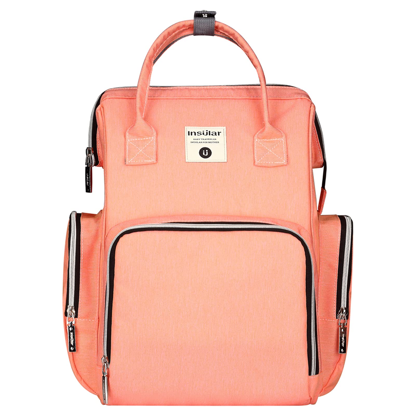 ubervia Baby Diaper Bag Ba pa Large Capaci Fashion Mummy Nappy Bag Nursing Bag Travel for Baby Care Orange-picture-41