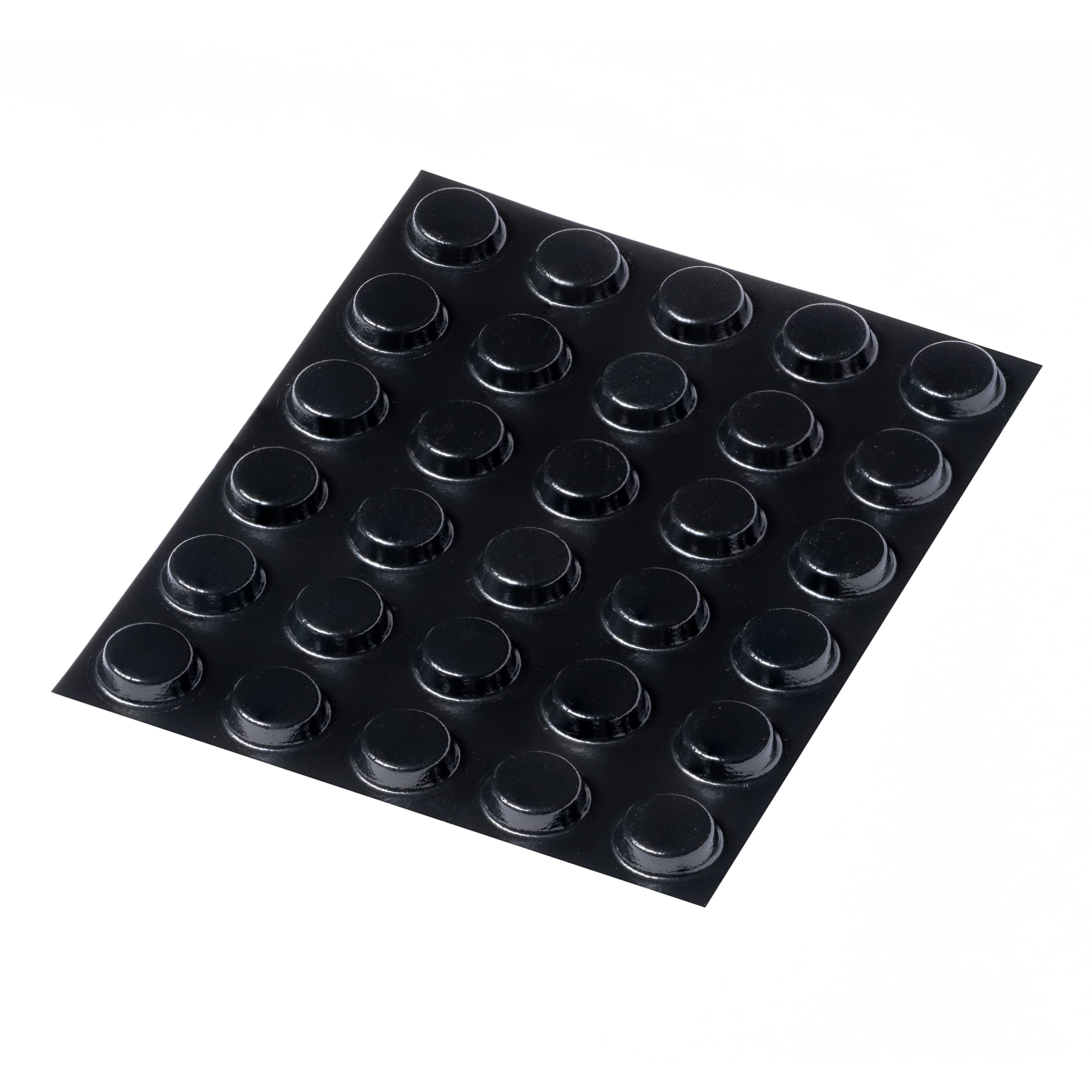Happy Bananas Self Adhesive Black Bumper Pads, Flat Topped Rubber Feet for Chopping Boards, Glass, Electronics, Crafts - 12.7mm x 3.5mm (30)