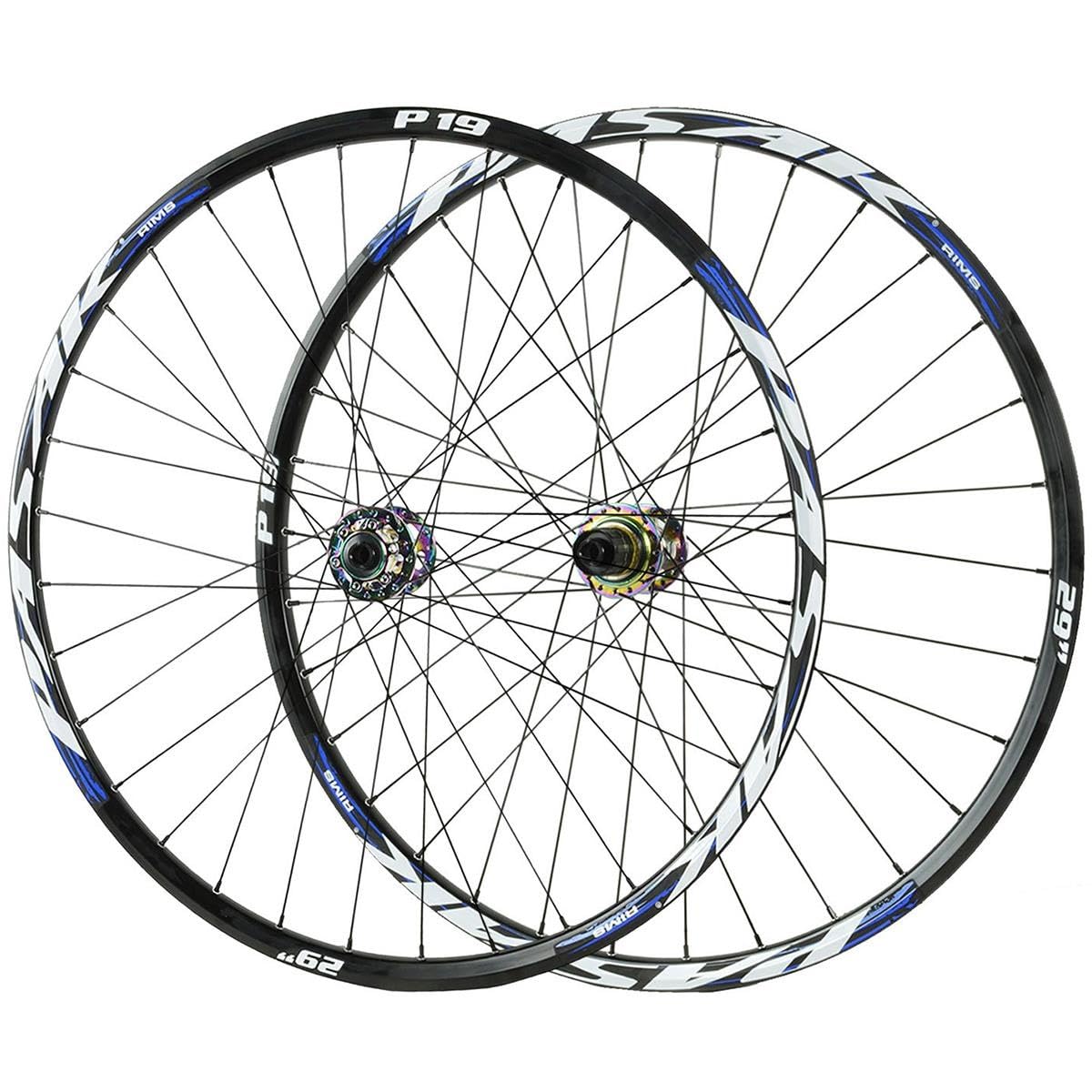 26" 27.5" 29" Set Di Ruote For Mountain Bike Perno Passante 12*100/12*142mm | Adatto A Pneumatici 1,25"-2,25", Freno A Disco, Cerchio In Lega Di Alluminio, HG, Per Cassette A 7-12 Velocità