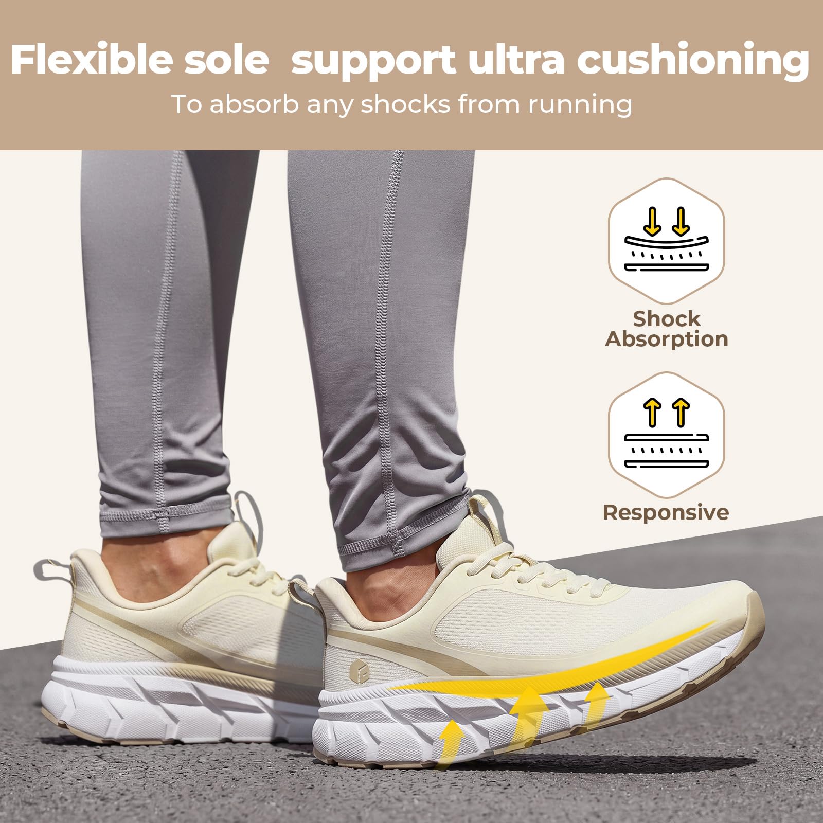 FitVille Weit Laufschuhe Damen Sportschuhe Atmungsaktiv Sneaker Leichte Joggingschuhe Turnschuhe Bequeme Walking Schuhe Gr.35.5-42.5