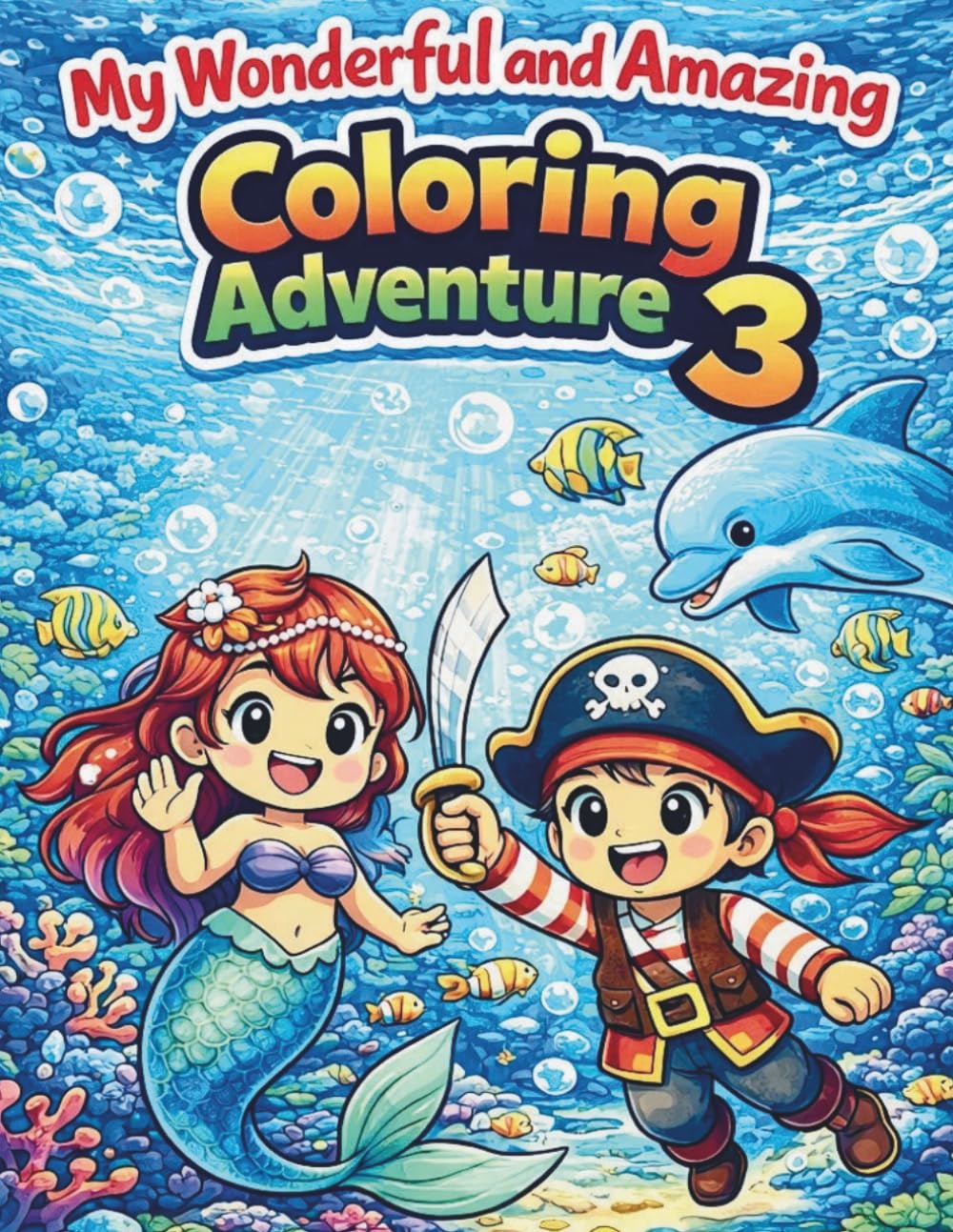 My Wonderful and Amazing Coloring Adventure 3: Fun and Easy Adventure Coloring Pages with Animals, Vehicles and Magical Worlds for Boys and Girls Ages 3–8