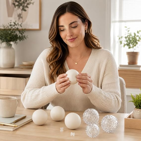10 PCS Squishy Making Kit, Stress Ball Making Kit with Squishy Skins, Creative Craft Supplies for Relaxation, Set of Milk White and skinsTransparent 6cm Ball Skins