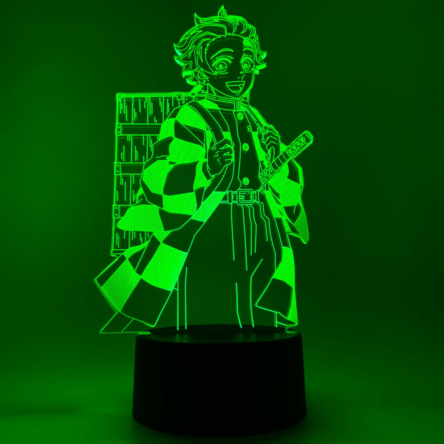 Otaku Lamps Demon Slayer - Tanjiro Anime Night Light, 16 Color RGB LED – Gift for Otaku