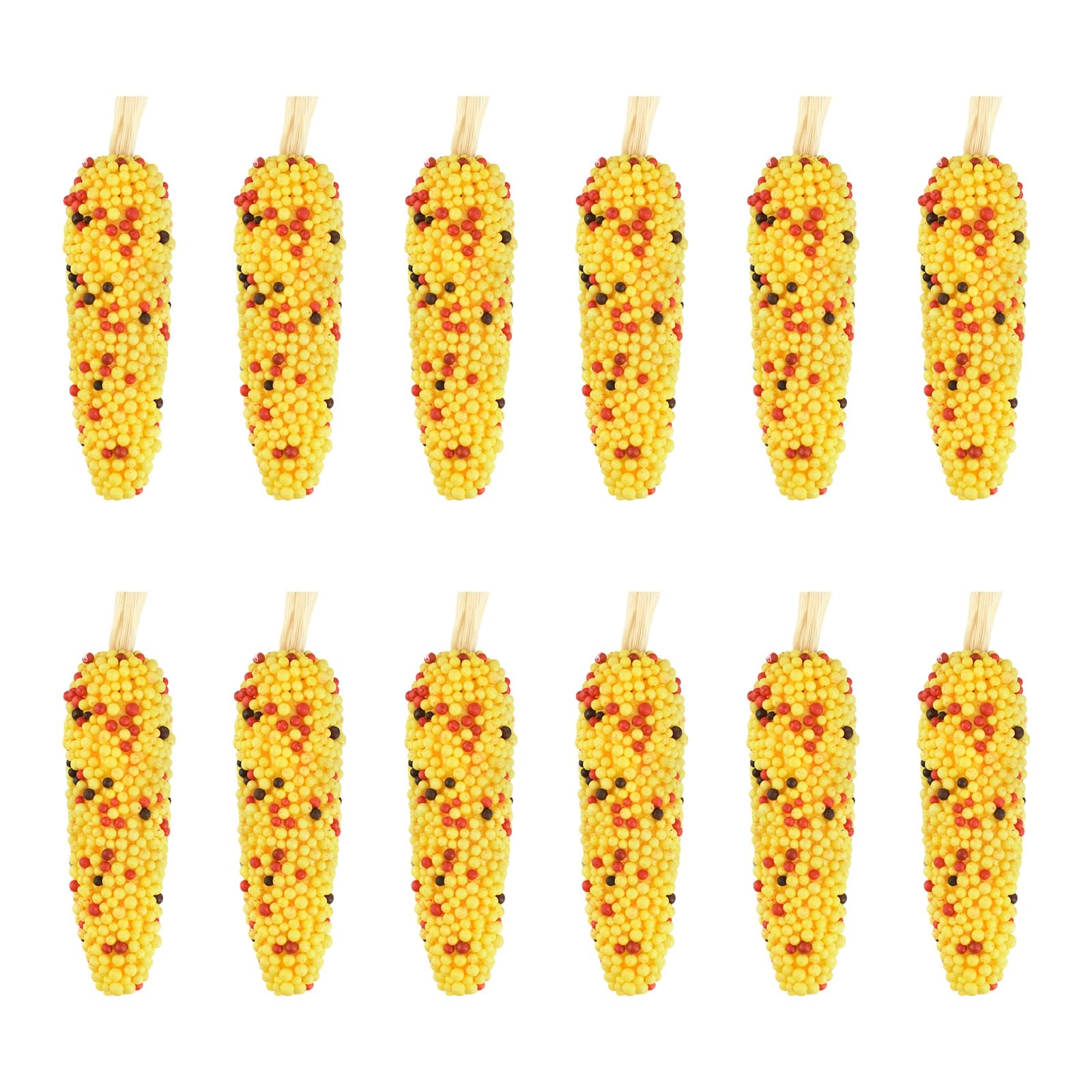 Xjdzineq 12 Divisions Realistic Artificial Corn Deck Produced From Recyclable Spume Excellent for Thanksgiving Centerpieces Fraudulent Corn Garnishes