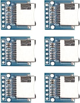 6PCS Mini SD Card Module - Memory Shield, Micro Storage Expansion Board, TF Reader Adapter Compatible With Arduino AVR ARM