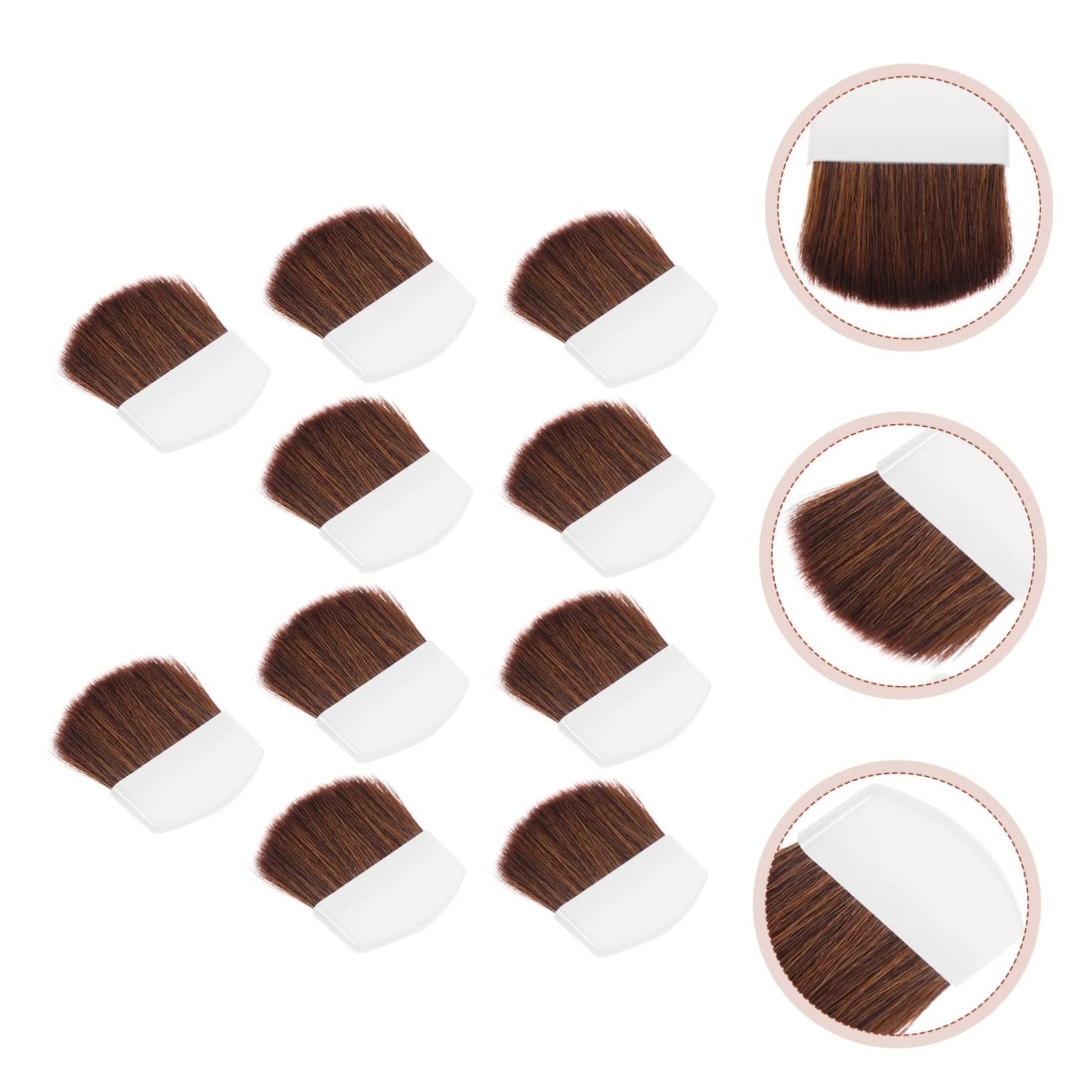 Housoutil 5 Series Conjunto De Cepillos Diminuto Miniatura Arte Pequeño Cepillo De Dibujo Pinceles De Pintura Pinceles De Acuarela Cepillo De Color De Agua Brocha Madera 10 Piezas X 5