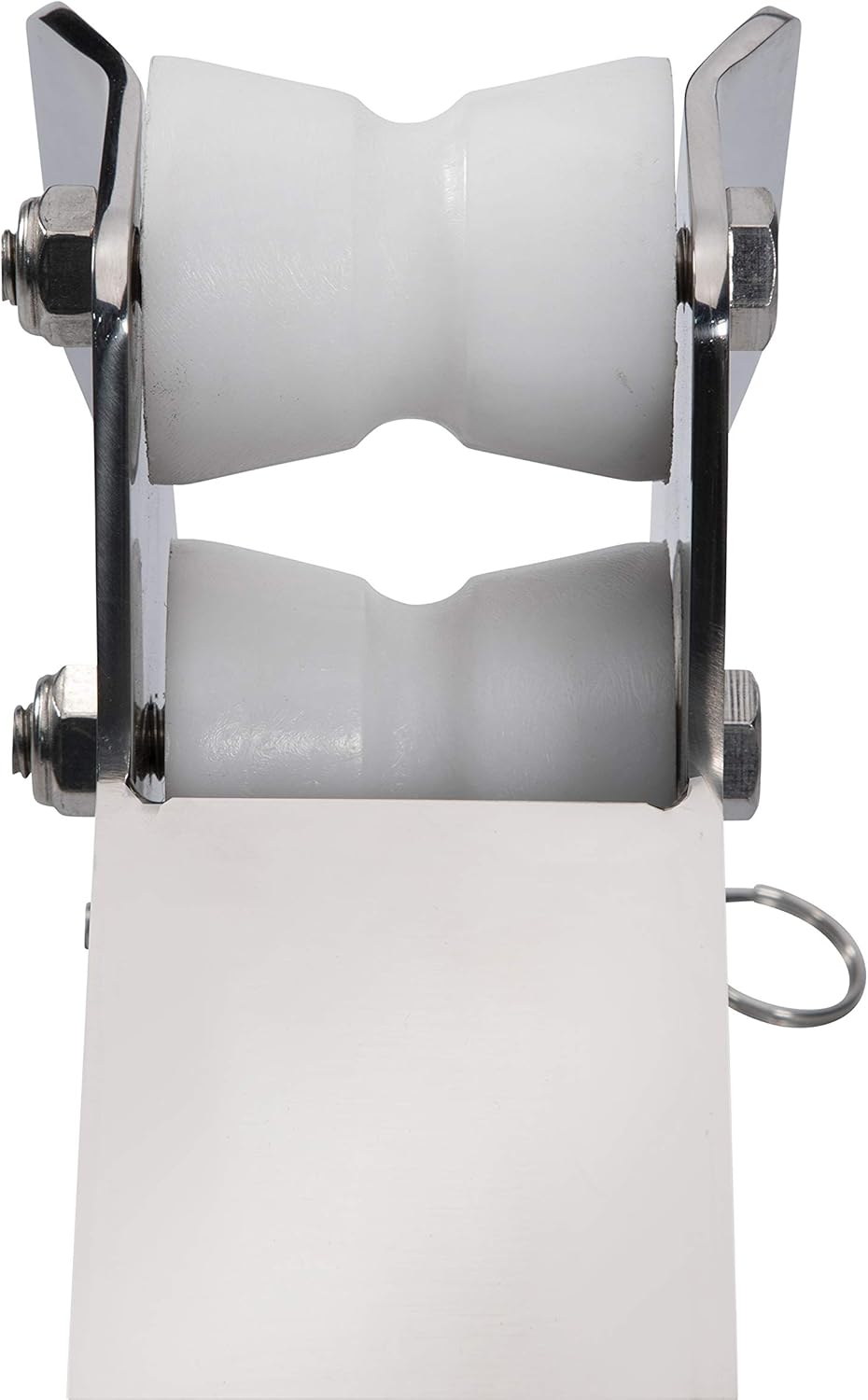 Lewmar Bow Roller for Claw, Bruce, Delta Anchors up to 44lbs., Stainless Steel Construction, Derlin Rollers, Measures 3" W x 24" L, Easy Installation, mounting Hardware not Included - 2020202321