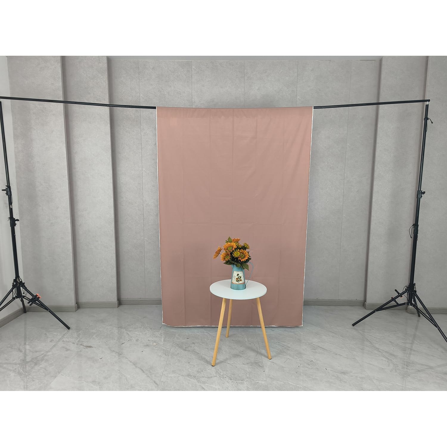 Aurolisa 5x7ft Pink Blush Color Vintage Abstract Textured Photo Backdrop, Thick Polyester Fabric, for Kids Adults Maternity, Birthday, Wedding, Solid Art Portraits Photography Props Backgrounds: 10x10ft Solid Dusty Pink