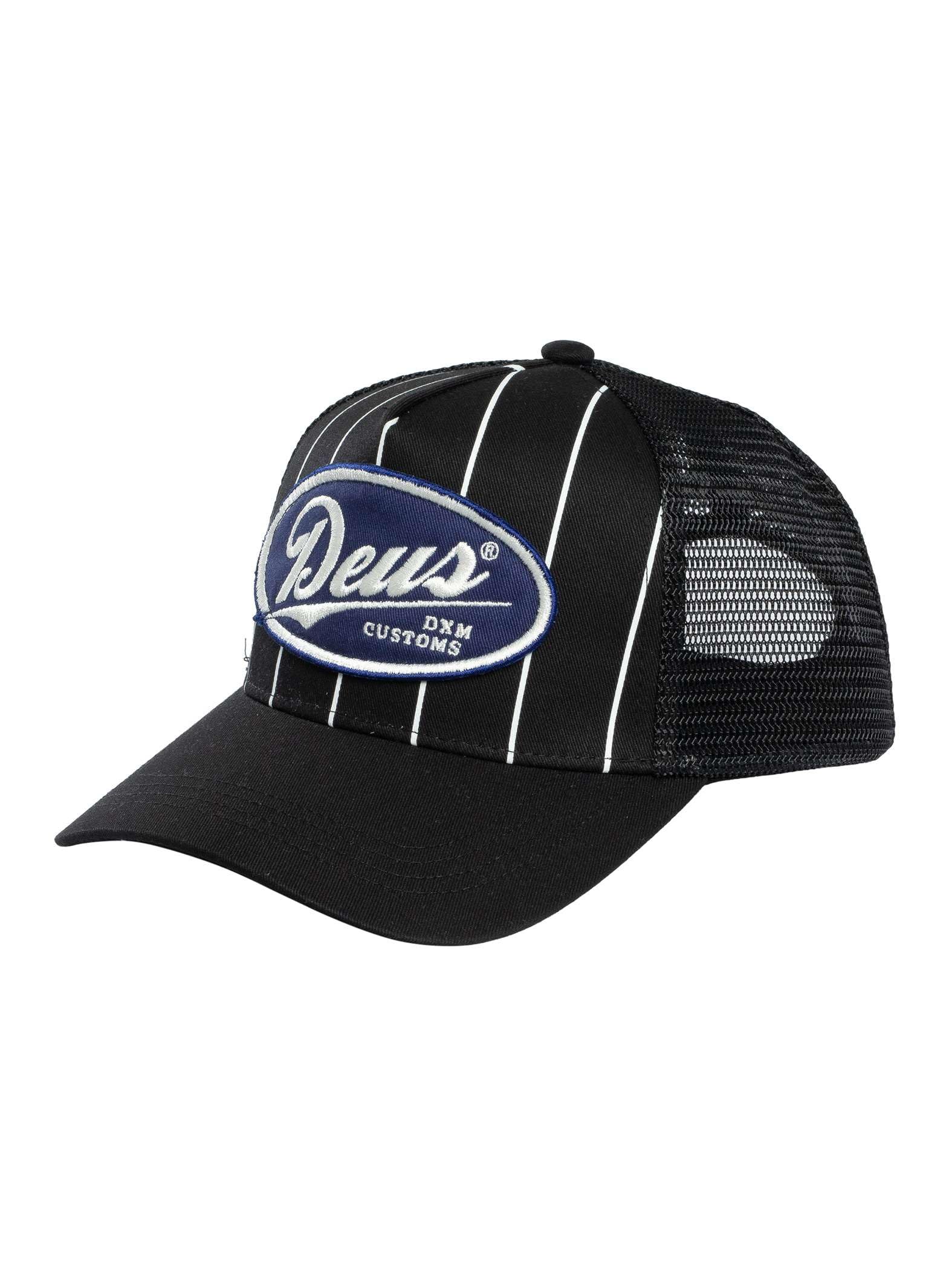 Deus Ex Machina Men's Black Forecourt Trucker Cap