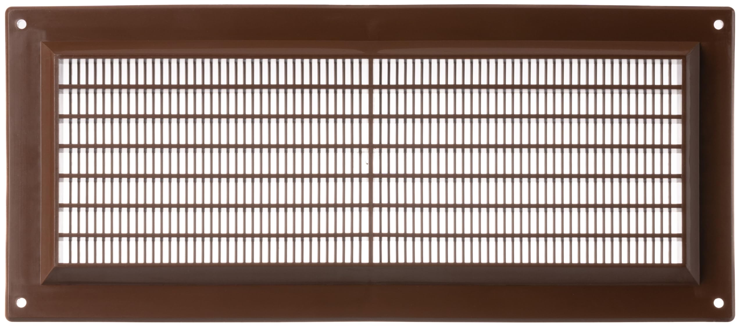 TURvent 300x130mm Air Vent Cover - 12x5 inch Brown Ventilation Grille for Wall and Ceiling - Rectangular Plastic Louver for Exhaust and Supply HVAC Systems - Flat Ducting Opening Covers