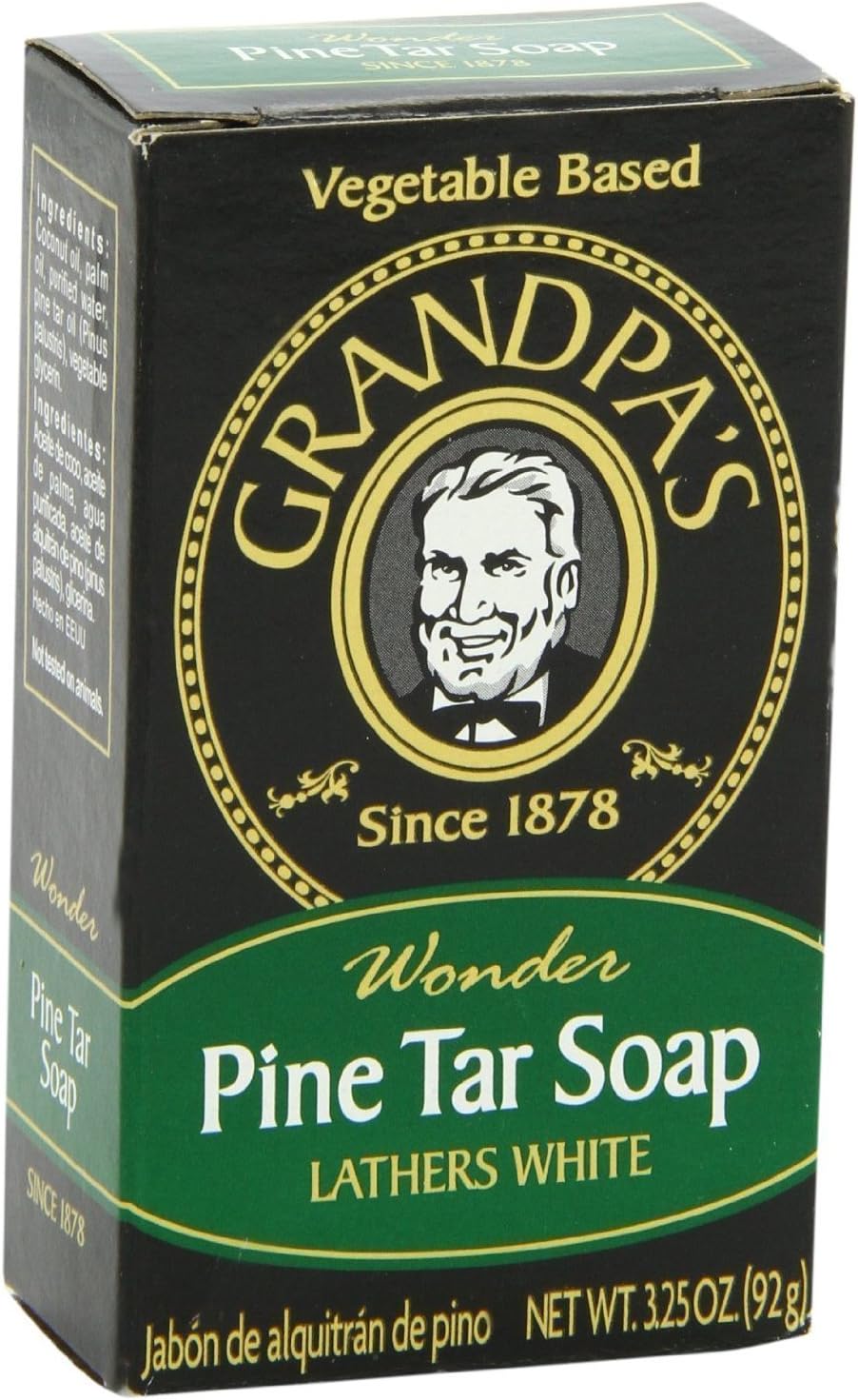 Grandpa's Soap Pine Tar Soap 4.25 Oz (6 Pack) , Grandpa-de