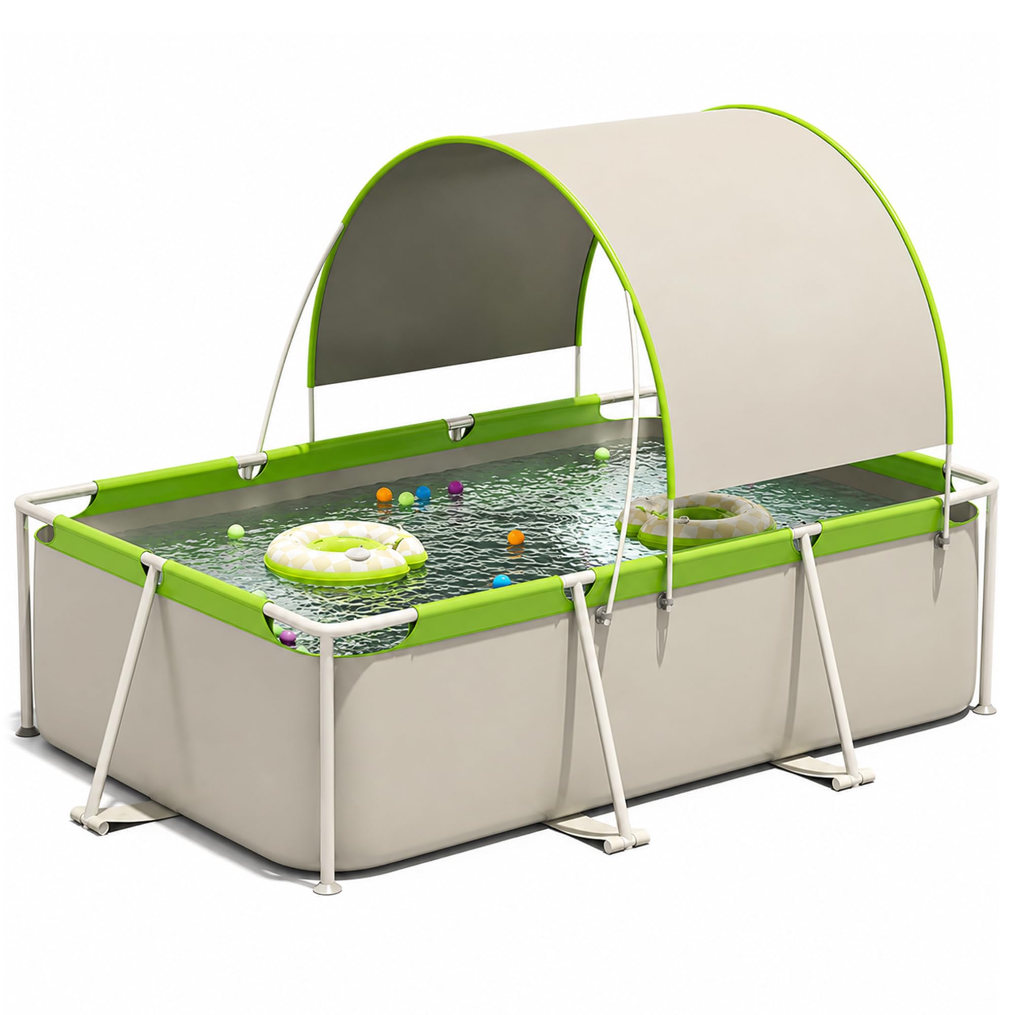 Piscina Elevada Rectangular Plegable para Toda la Familia