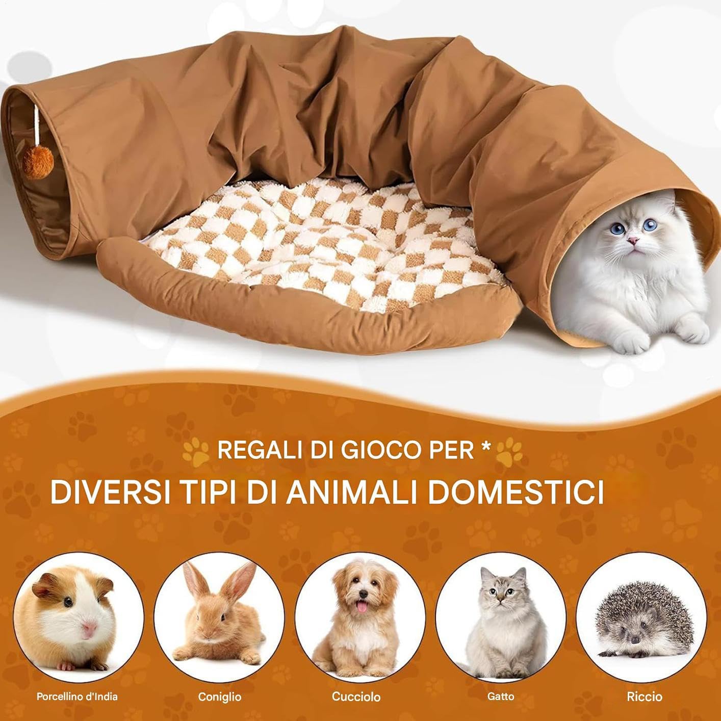 juguete para gatos Casa Gruesa Desmontable y Lavable de Ejercicio, | Cálido para Mascotas Juguete Con Escondite Exploración Diversión Entretenimiento Y Ejercicio De