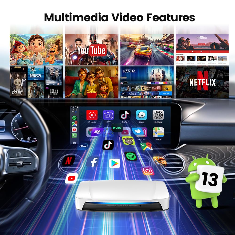 CarlinKi Tbox Plus CarPlay Android 4 in 1 CarlinKit 2024 Latest