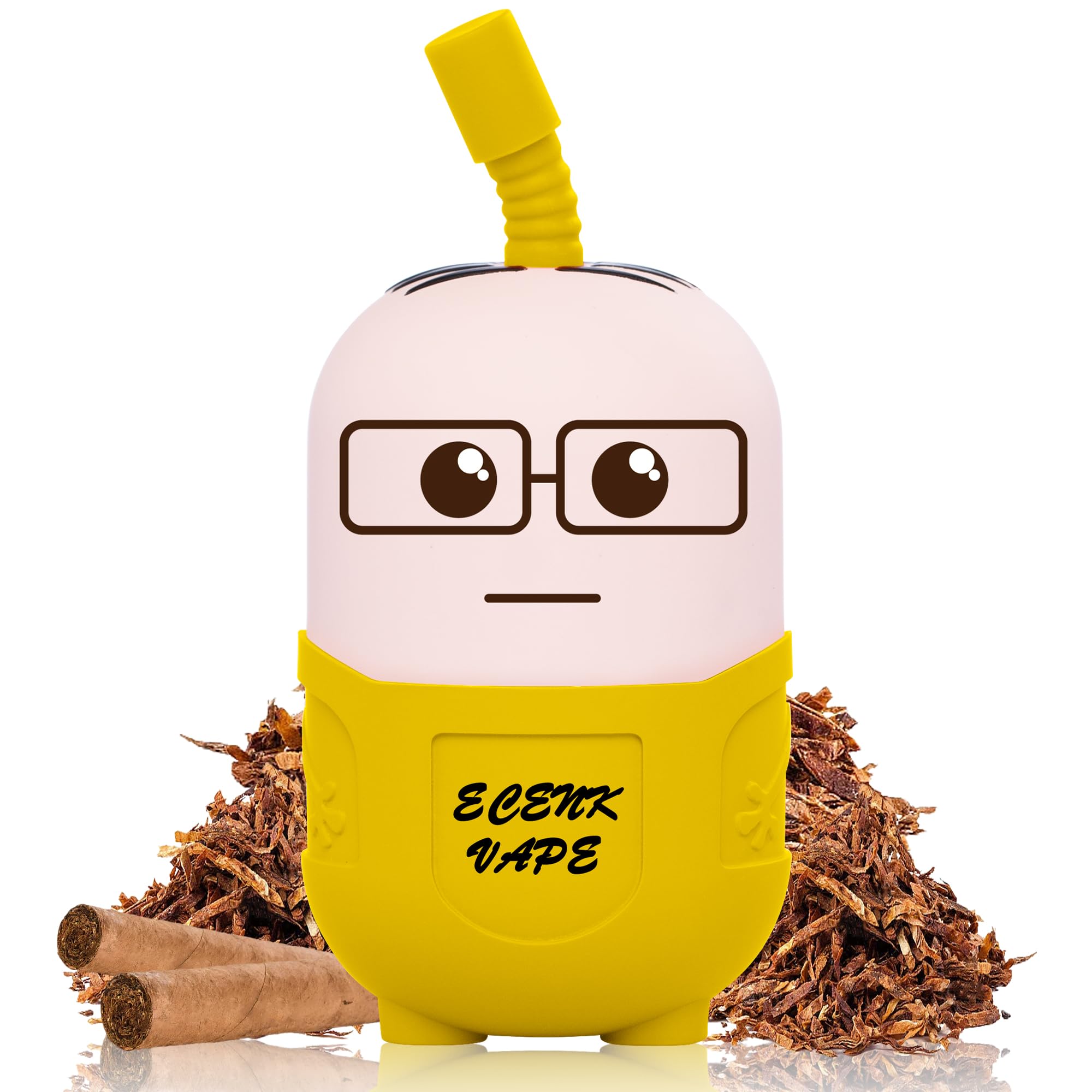 電子タバコ 使い捨て VAPE 50000回吸引可能 充電式 フレーバー ニコチンなし タールなし シーシャ 持ち運び 禁煙 ベイプ 大容量 禁煙パイポ 爆煙 水蒸気タバコ ECENK VAPE 充電ケーブル付き (クラシック・タバコ)