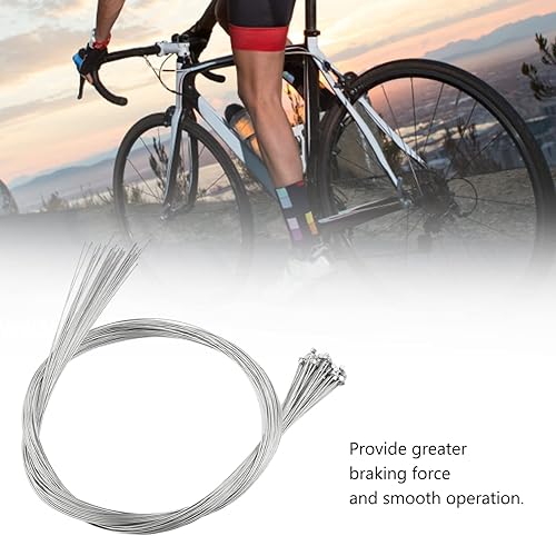 Miniatura 9 de SUNGOOYUE 50pcs Cable de freno de acero inoxidable, reemplazo de cable de engranaje de alambre interno de freno de acero inoxidable para montaña