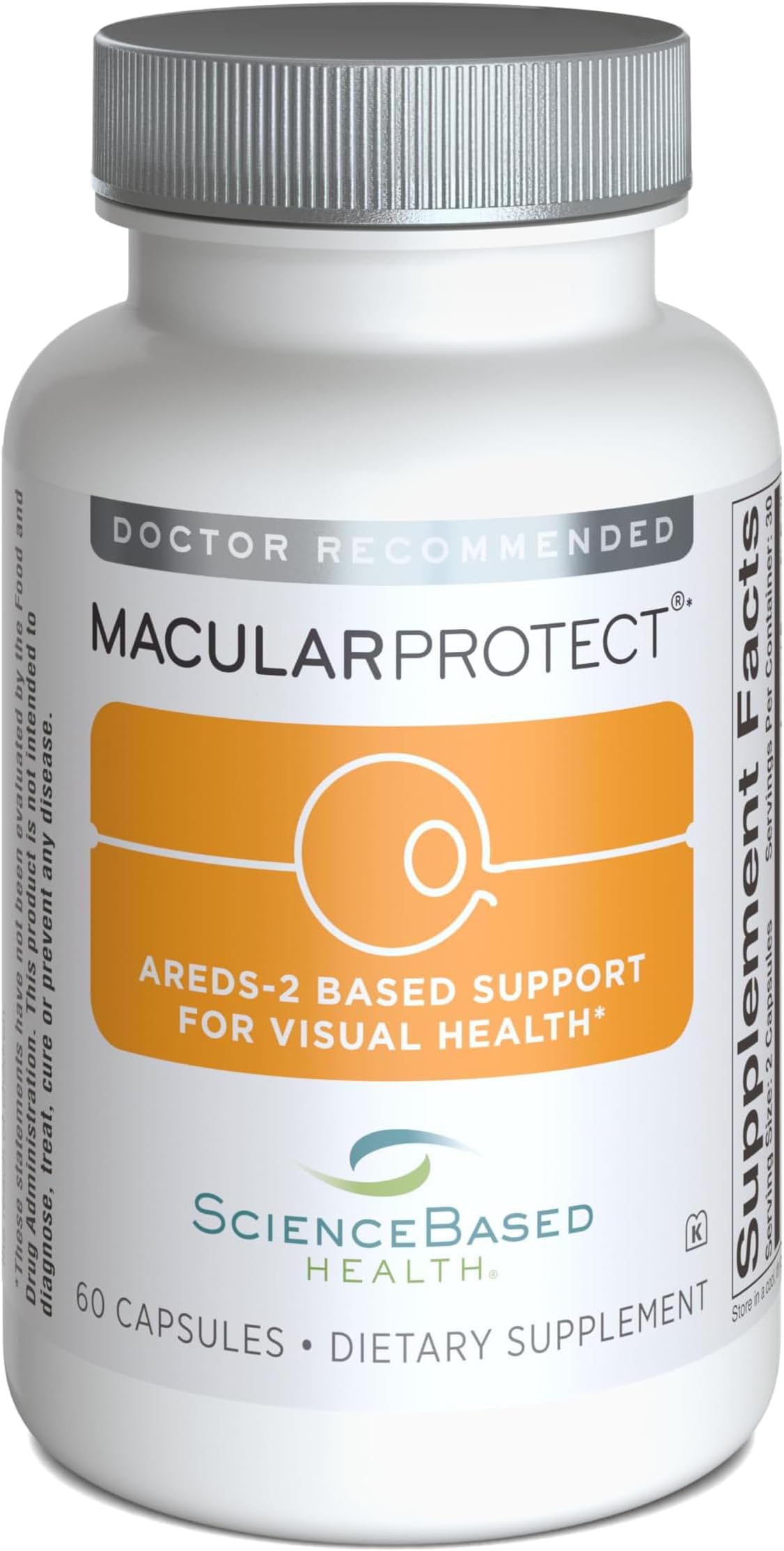 ScienceBased Health MacularProtect AREDS 2 Formula โ Eye Health Vitamin & Mineral Supplement with Lutein, Zeaxanthin & B Vitamins for Macular & Vision Support โ 60 Capsules