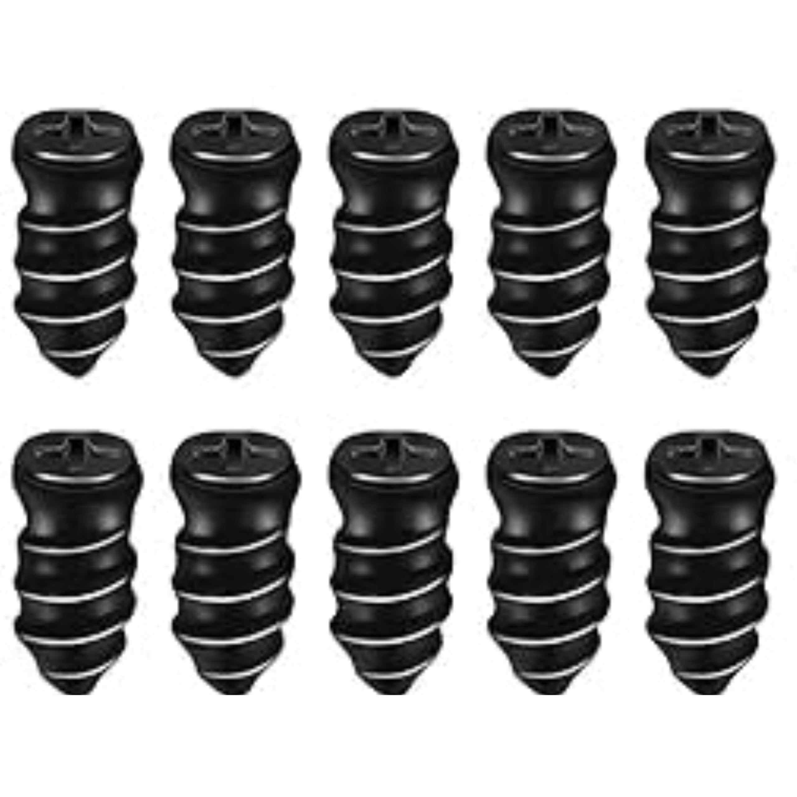 Universal Tubeless Tyre Puncture Screw || Plugs Self-Service Vacuum Tire Repair Nail Kit Tires Quick Puncture Repair Tools for Auto, Motorcycle, Car, Truck, Tractor || (10 Pcs) Black.