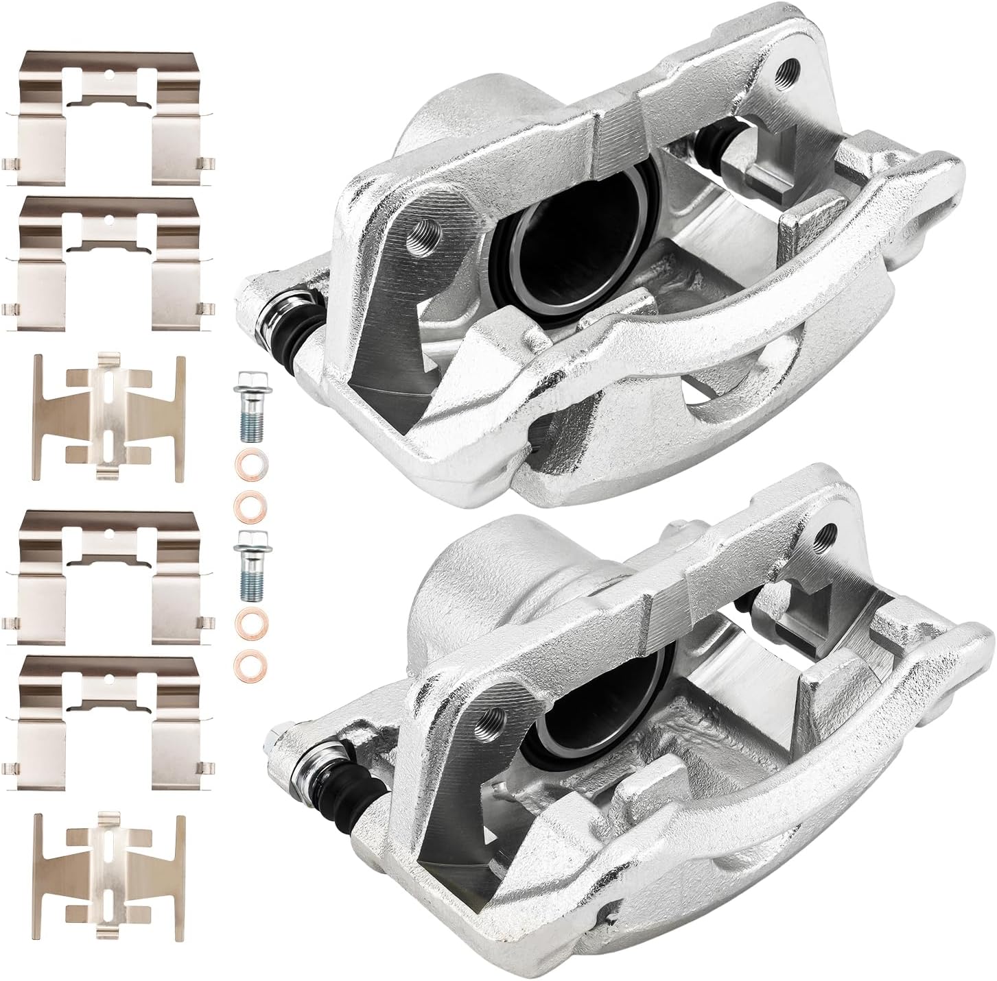 Front Brake Caliper 19B1461 + 19B1460 Replacement For 1997-2001 CR-V, 1991-1997 Accord, 1993-2001 Prelude, 1995-1998 Odyssey, 1997-1999 CL 3.0L, Pair Set of 2 Front Driver and Passenger Side