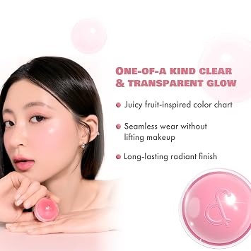rom&nd JUICY ROLL CHEEK 03 White Peach | K-Beauty Liquid Blush for Clear, Dewy Glow | Effortless Roll-On Application | Long-Lasting & Hydrating