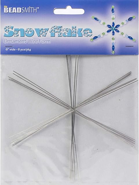 HELBY IMPORT CO. Wire Ornament KIT SNWFLK 6", Snowflake 6", One Size