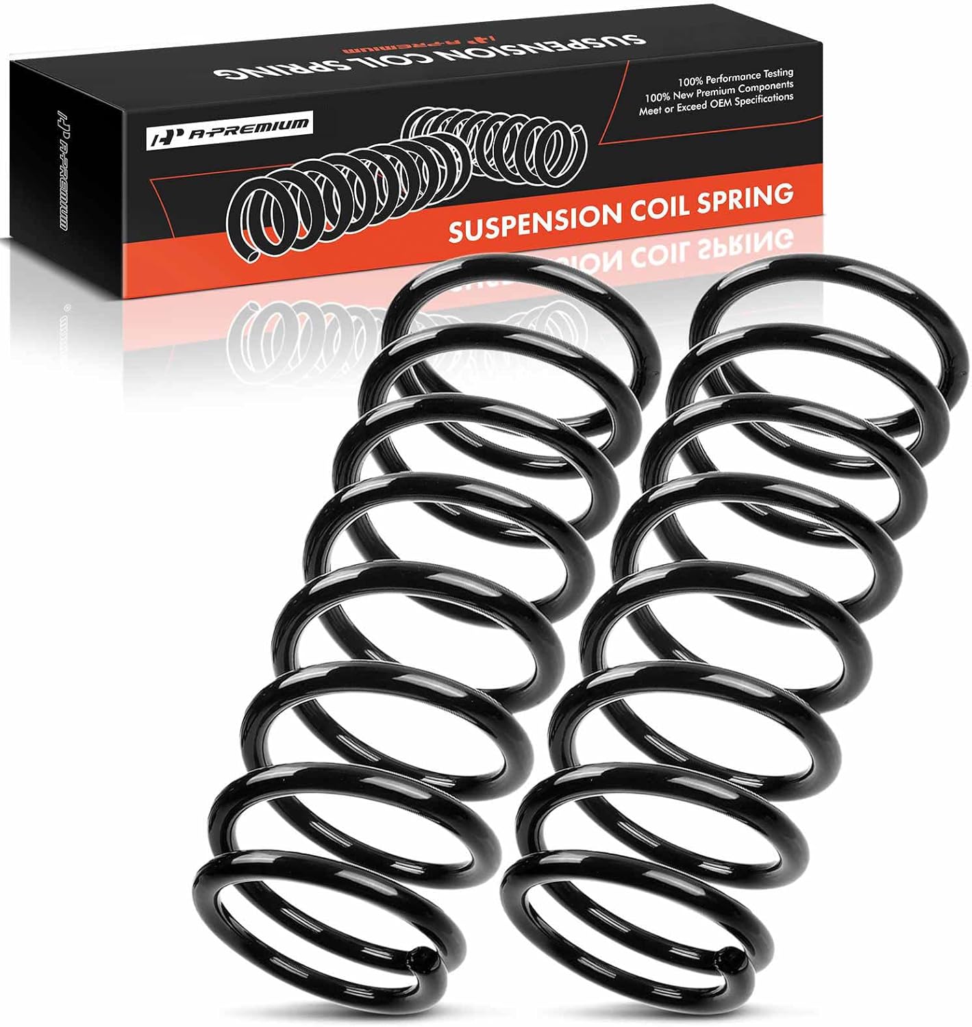 A-Premium Rear Coil Springs Compatible with Honda Accord 2008-2015 2.4L 3.5L, Driver and Passenger Side, 2-Pack, Replace# 52441TA0A03