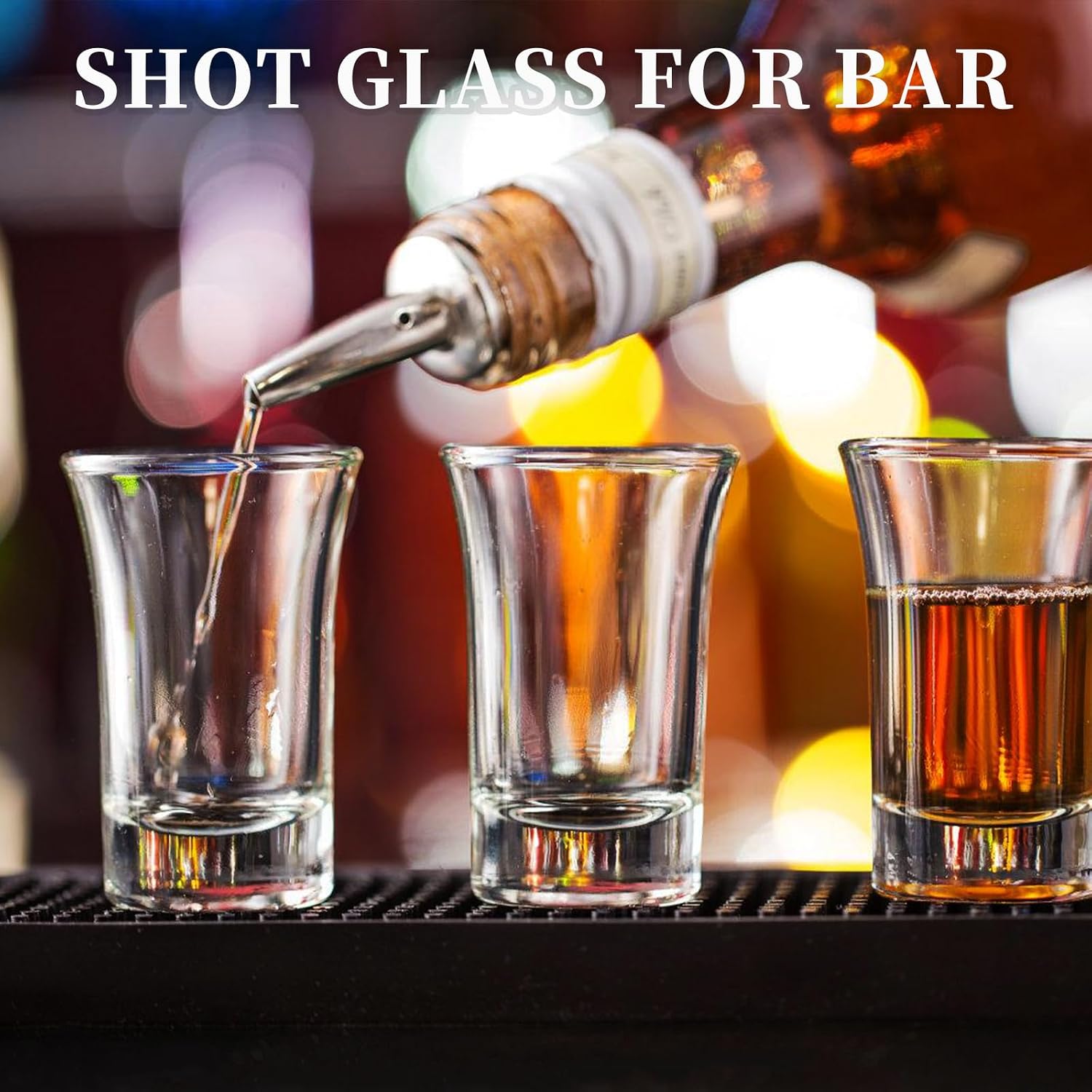 24 Pack 1.5 oz Clear Shot Glasses, Heavy Base Glass Set
