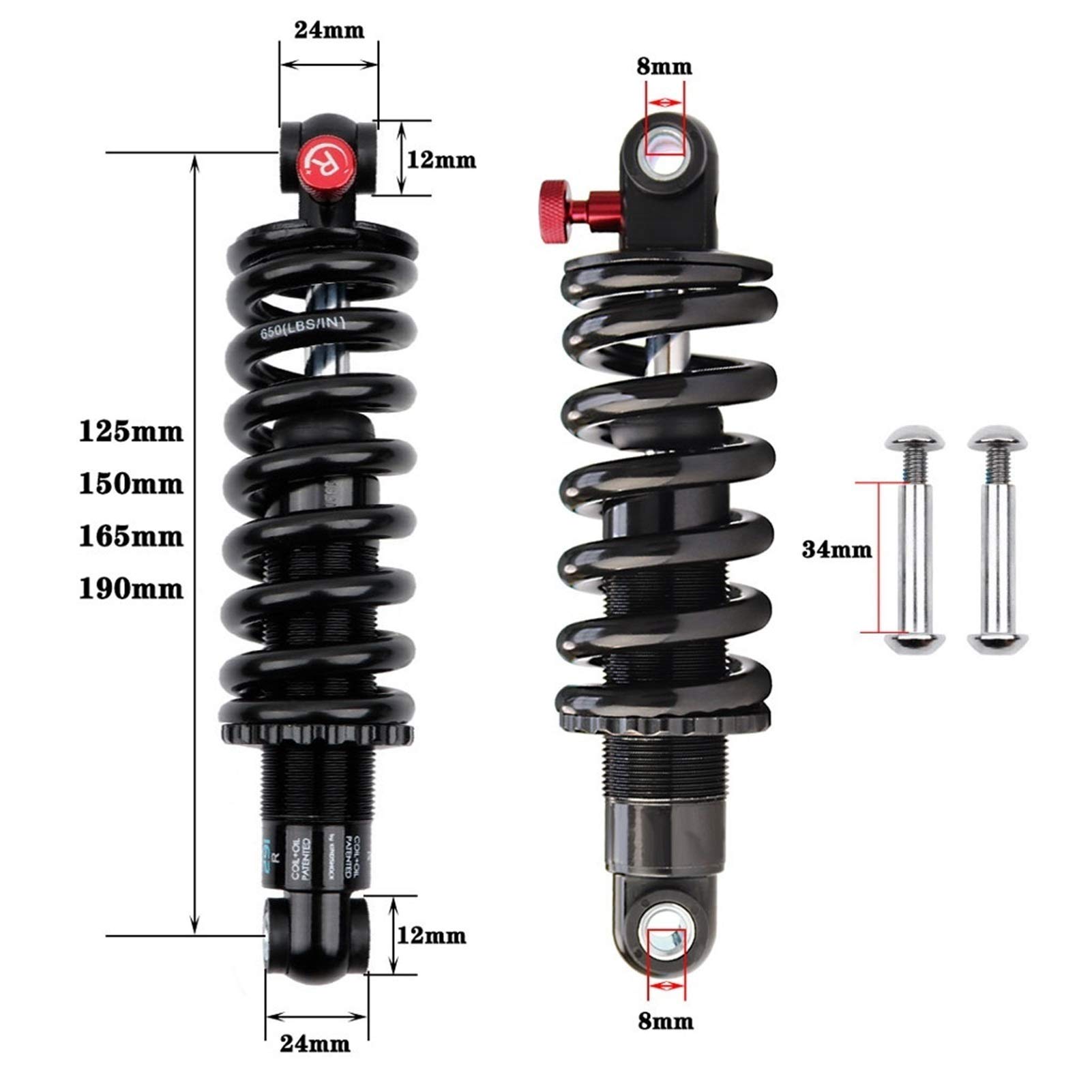 Progressive Coil Shock Spring Rate Mtb Shock Springs Rear Shocks