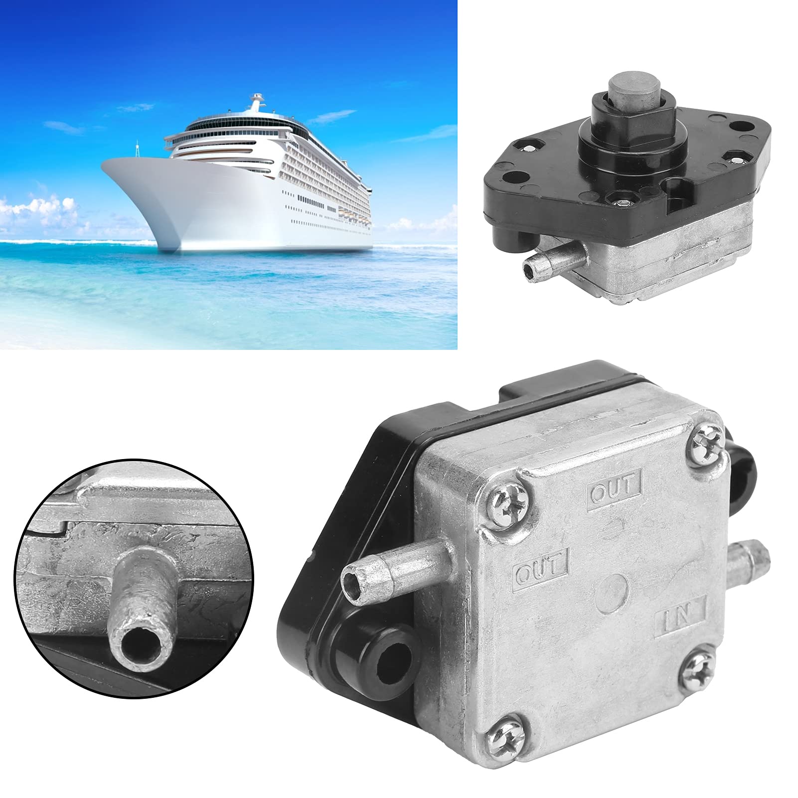01 Kraftstoffpumpe für Yamaha, F4/6 Bootskraftstoffpumpe bedienen für Außenbordmotor