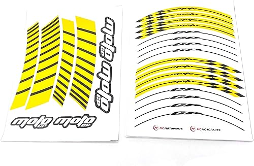 Miniatura 8 de MC MOTOPARTS - Adhesivos para llantas de ruedas de 17 pulgadas, compatibles con ZX10R ZX10RR ZX-6R ZX-6RR 636 Z900 Z1000 Z650 Ninja 400, color rojo