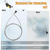 Vista 5 de Carburador universal Push Pull Choke Control Cable para 60-122 60122 290-835 290835 Tractor cortacésped 96" Conducto Go Kart Carts Mini Bike Oregon