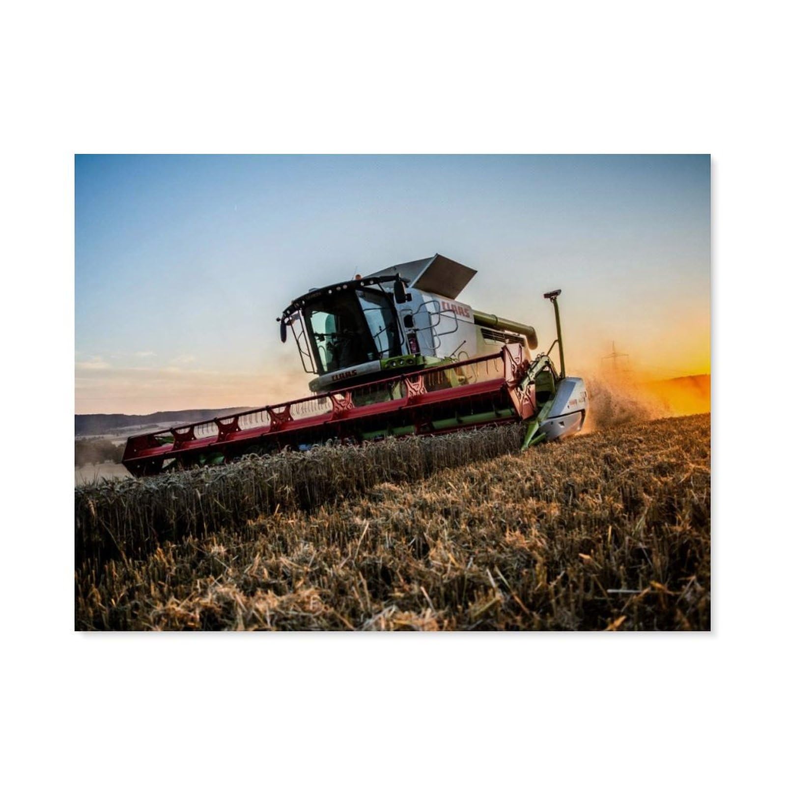 BEAYODKP Paint by Numbers for Adults，Agricultural Harvester，DIY Oil Painting Paint by Number Kits Linen Canvas Wall Art House Decor(30x40cm) 11.8x15.7 inches-I74
