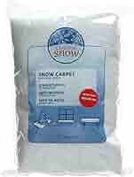 Kaemingk Künstliche Schneedecke 120x80cm - Weiß Irisierend Für Weihnachtsdeko & Basteln