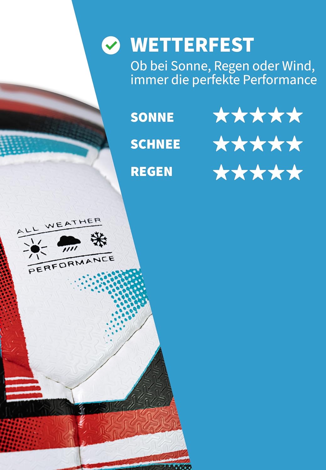 Reusch Football Attrakt Infinity Training Ball - Hand-Sewn Football for Training and Leisure with Stable Shape, Excellent Air Pressure Stability and Bright Colours for Precise Play