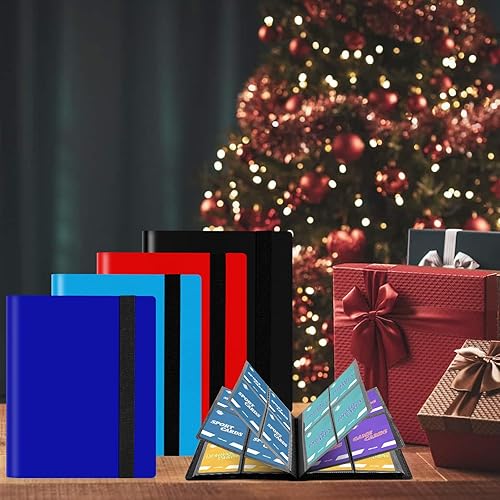 Miniatura 7 de Carpeta de tarjetas de 4 bolsillos para tarjetas intercambiables, 160 carpetas PockeCard Ablum para colección de tarjetas para tarjetas deportivas,