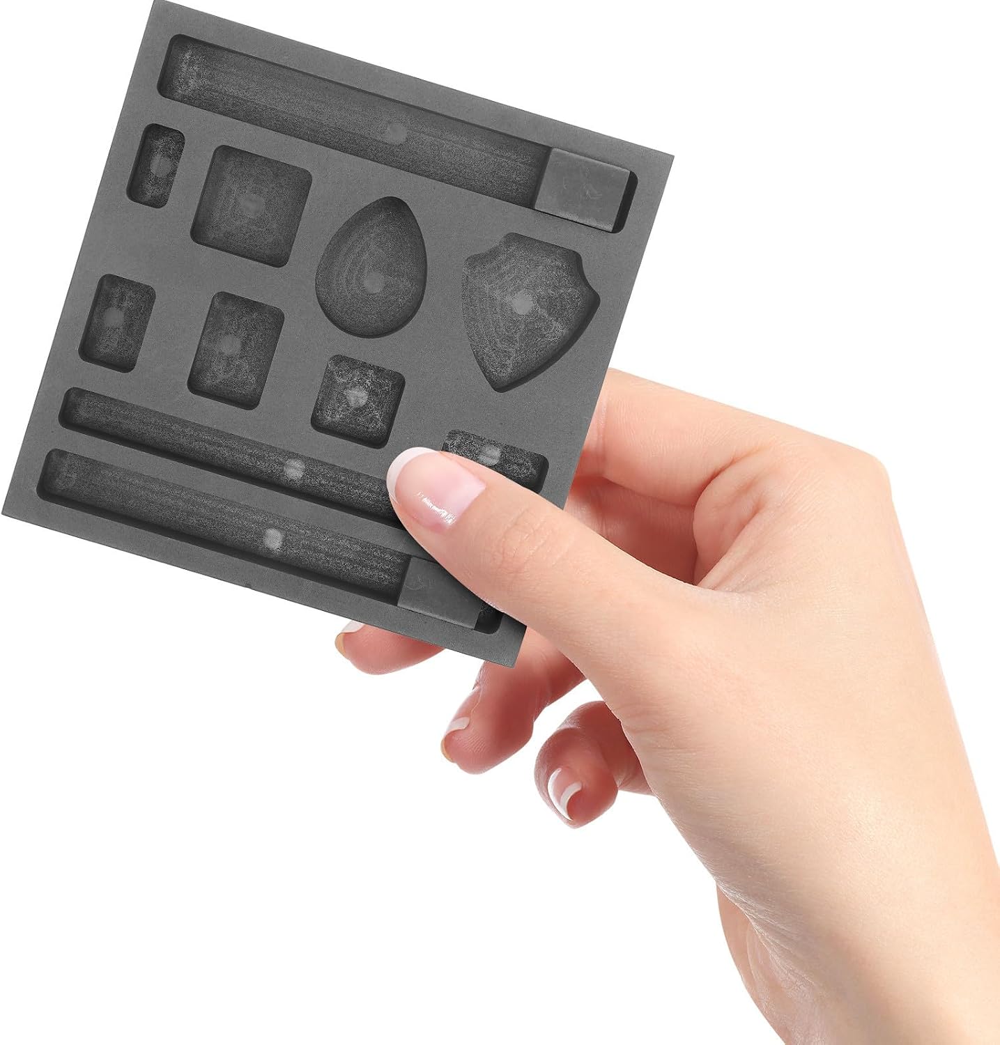 Graphite Casting Mold 11 Holes Ingot Mold for Gold Aluminum