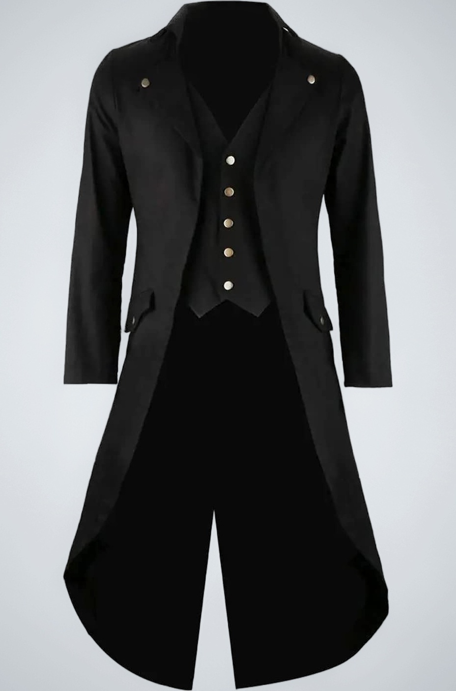 Men Vintage Tailcoat Jacket Fancy Cool Cosplay Costume Robe