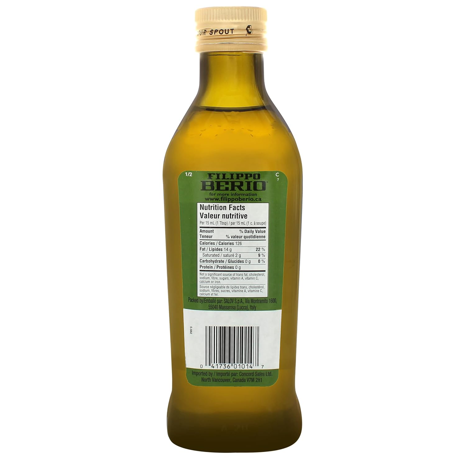 Filippo Berio Cold Pressed Extra Virgin Olive Oil - 500mL Dark Glass Bottle