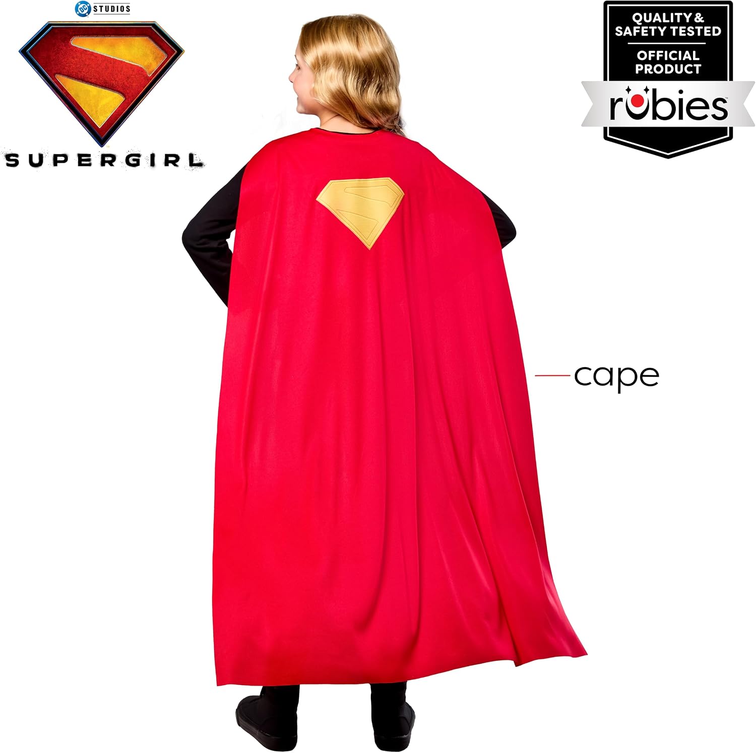 Rubies Supergirl 2026: Supergirl Costume Cape for Kids, Girl's No Size