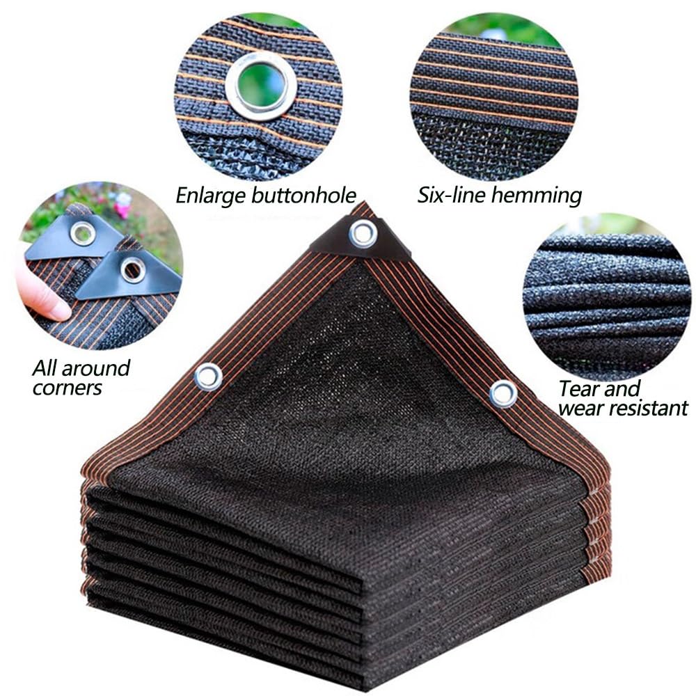 Rete parasole per piante da esterno, 7 x 8 m, copertura in rete per serre e pollai, protezione UV, soluzione leggera per giardinaggio