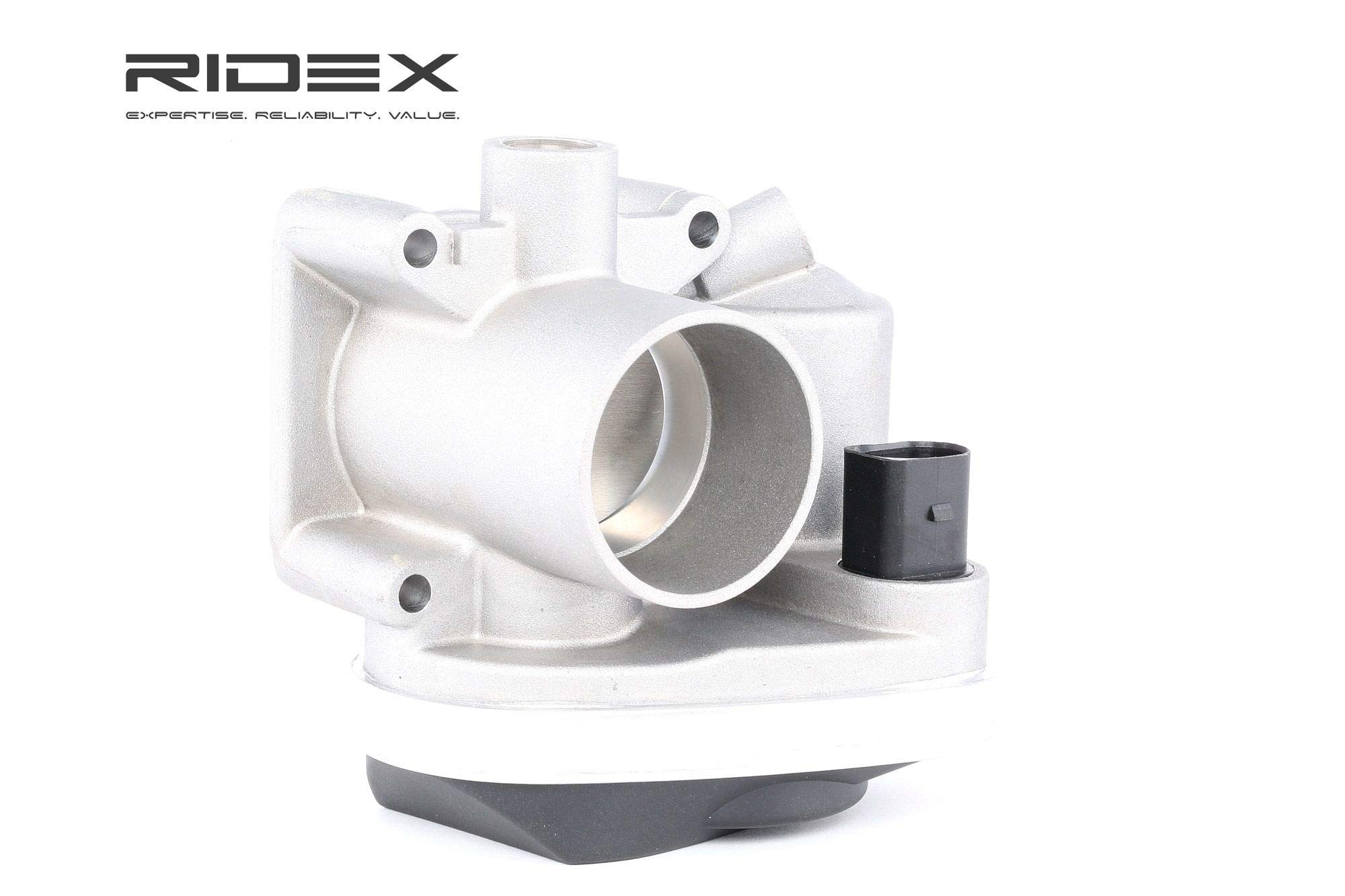 RIDEX 158T0003 Drosselklappenstutzen elektronisch Drosselklappe ohne Dichtung ohne Anschlussrohr Steuergerät/Software muss angelernt/upgedatet werden Kompatibel mit VW Golf IV Schrägheck 1J1 036133062