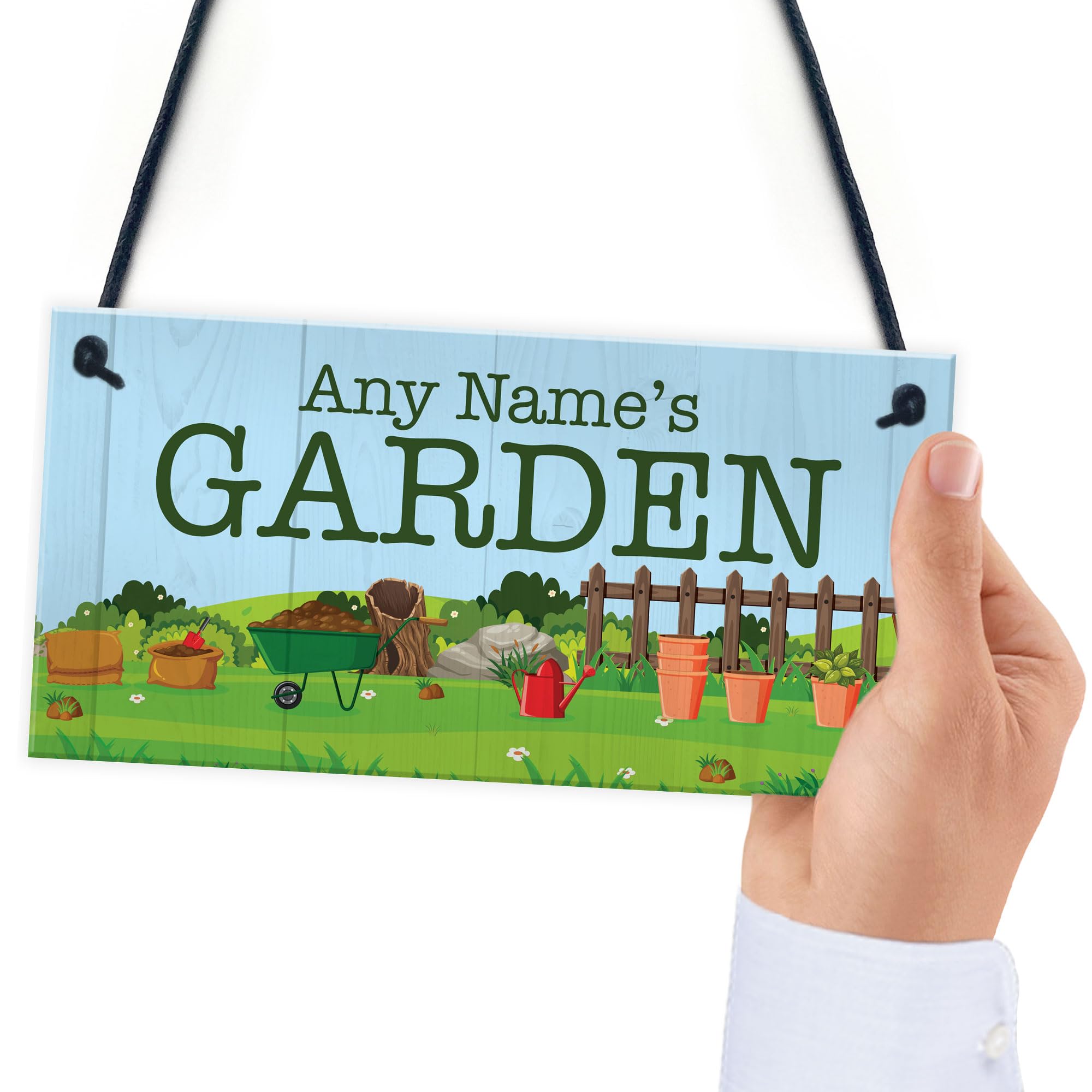Red Ocean Personalised Garden Sign And Plaque For Home Gift For Him Her Shed Summerhouse Sign Home Decor
